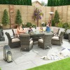 Nova Garden Furniture Olivia Brown Oval 8 Seat Dining set