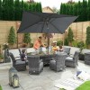 Nova Garden Furniture Olivia Grey Oval 8 Seat Dining set