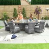 Nova Garden Furniture Olivia Grey Oval 8 Seat Dining set