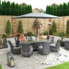 Nova Garden Furniture Olivia Grey Oval 8 Seat Dining set