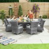 Nova Garden Furniture Olivia Grey Round 8 Seat Dining set With Ice Bucket