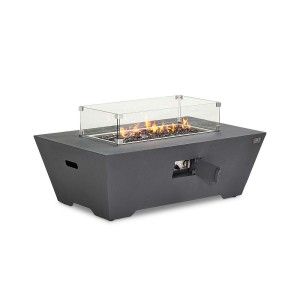 Nova Garden Furniture Neptune Dark Grey Rectangular Gas Fire Pit With Wind Guard And Cover Nova Garden Furniture Neptune Dark Grey Rectangular Gas Fire Pit With Wind Guard And Cover