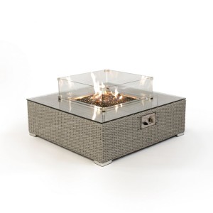 Nova Garden Furniture Chelsea White Wash Square Firepit Table Nova Garden Furniture Chelsea White Wash Square Firepit Table