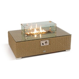 Nova Garden Furniture Chelsea Willow Rectangular Firepit Table
