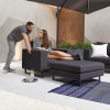 Nova Garden Furniture Eden Dark Grey 2 Seat Outdoor Fabric Sofa Set