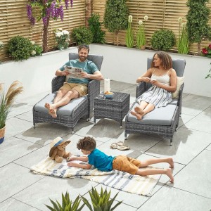Nova Garden Furniture New Hampshire Grey Rattan Lounge Set Nova Garden Furniture New Hampshire Grey Rattan Lounge Set