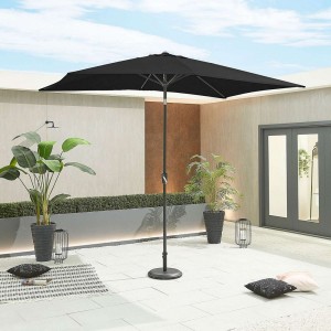 Nova Garden Furniture Antigua Black 3m x 2m Rectangular Aluminium Table Parasol Nova Garden Furniture Antigua Black 3m x 2m Rectangular Aluminium Table Parasol