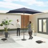 Nova Garden Furniture Antigua Navy 3m x 2m Rectangular Aluminium Table Parasol