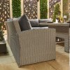 Nova Garden Furniture Deluxe Ciara White Wash Rattan Corner Dining Set with Rising Table