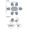 Nova Garden Furniture Leeanna Willow Rattan 6 Seat Oval Dining Set with Ice Bucket