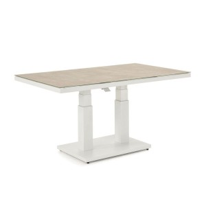 Nova Garden Furniture Vogue White Rectangular Rising Table Nova Garden Furniture Vogue White Rectangular Rising Table