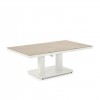 Nova Garden Furniture Vogue White Rectangular Rising Table