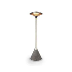 Nova Outdoor Living White Wash Weave Free Standing Patio Heater Nova Outdoor Living White Wash Weave Free Standing Patio Heater