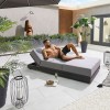 Nova Garden Furniture Sense Outdoor Fabric Sun Lounger