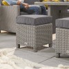 Nova Garden Furniture Ciara White Wash Rattan Left Hand Corner Dining Set with Casual Table