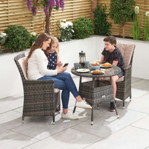 Nova Garden Furniture Sienna Brown 2 Seat 75m Round Bistro Set Nova Garden Furniture Sienna Brown 2 Seat 75m Round Bistro Set