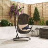 Nova Garden Furniture Brown Rattan Single Hanging Egg Chair