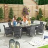 Nova Garden Furniture Sienna Grey 8 Seat Oval Dining Set