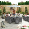 Nova Garden Furniture Sienna Grey 6 Seat 1.35m Round Dining Set With Ice Bucket