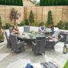 Nova Garden Furniture Ruxley Grey 8 Seat 1.8m Dining Set With Ice Bucket