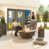 Nova Garden Furniture Saturn Round Coffee Gas Fire Pit With Cover