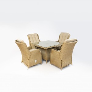 Nova Garden Furniture Carolina Willow Rattan 4 Seat Square Dining Set Nova Garden Furniture Carolina Willow Rattan 4 Seat Square Dining Set