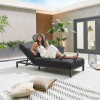 Nova Garden Furniture Sunny Dark Grey Lounger