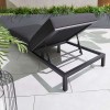 Nova Garden Furniture Sunny Dark Grey Lounger