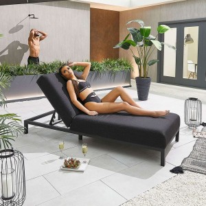 Nova Garden Furniture Sunny Dark Grey Lounger Nova Garden Furniture Sunny Dark Grey Lounger