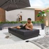 Nova Garden Furniture Sense Dark Grey Lounger