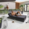 Nova Garden Furniture Sense Dark Grey Lounger