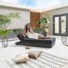 Nova Garden Furniture Sense Dark Grey Lounger