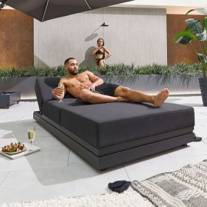 Nova Garden Furniture Sense Dark Grey Lounger Nova Garden Furniture Sense Dark Grey Lounger