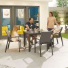 Nova Garden Furniture Roma Grey 4 Seat Square Dining Set