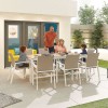 Nova Garden Furniture Roma White 8 Seat Rectangular Dining Set