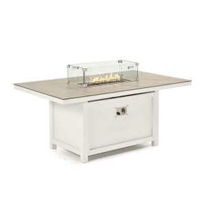 Nova Garden Furniture Vogue White Rectangular Firepit Table Nova Garden Furniture Vogue White Rectangular Firepit Table