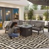 Nova Garden Furniture Vogue Grey Square Firepit Table