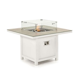 Nova Garden Furniture Vogue White Square Firepit Table Nova Garden Furniture Vogue White Square Firepit Table
