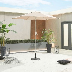 Nova Garden Furniture Antigua 2.4m Round Beige Aluminium Parasol Nova Garden Furniture Antigua 2.4m Round Beige Aluminium Parasol