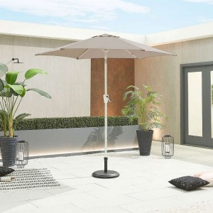 Nova Garden Furniture Antigua 2.4m Round Taupe Aluminium Parasol Nova Garden Furniture Antigua 2.4m Round Taupe Aluminium Parasol