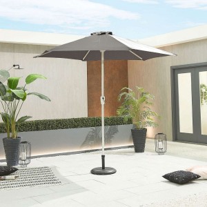 Nova Garden Furniture Antigua 2.7m Round Grey Aluminium Parasol Nova Garden Furniture Antigua 2.7m Round Grey Aluminium Parasol