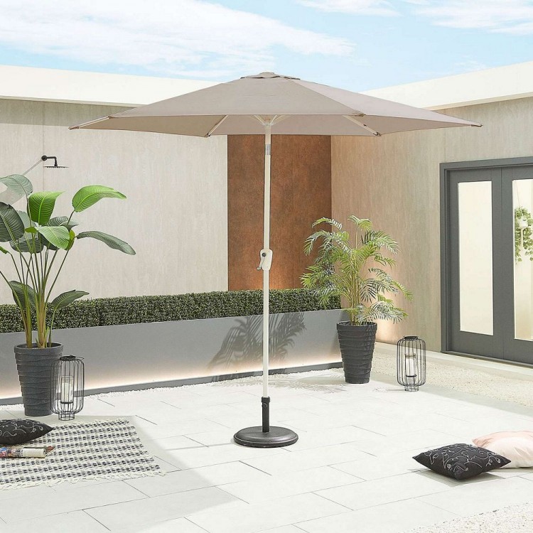 Nova Garden Furniture Antigua 3m Round Taupe Aluminium Parasol