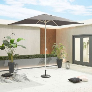 Nova Garden Furniture Antigua 3m x 2m Rectangular Grey Aluminium Parasol Nova Garden Furniture Antigua 3m x 2m Rectangular Grey Aluminium Parasol