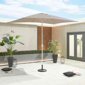 Nova Garden Furniture Antigua 3m x 2m Rectangular Taupe Aluminium Parasol