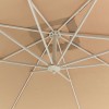 Nova Garden Furniture Apollo 2.5m Square Beige Cantilever Parasol