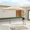 Nova Garden Furniture Apollo 3m Round Beige Cantilever Parasol