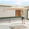 Nova Garden Furniture Apollo 3m Round Beige Cantilever Parasol