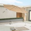 Nova Garden Furniture Apollo 3m Round Beige Cantilever Parasol