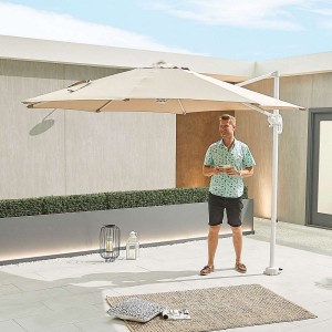 Nova Garden Furniture Apollo 3m Round Beige Cantilever Parasol Nova Garden Furniture Apollo 3m Round Beige Cantilever Parasol