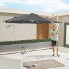 Nova Garden Furniture Apollo 3m Round Grey Cantilever Parasol